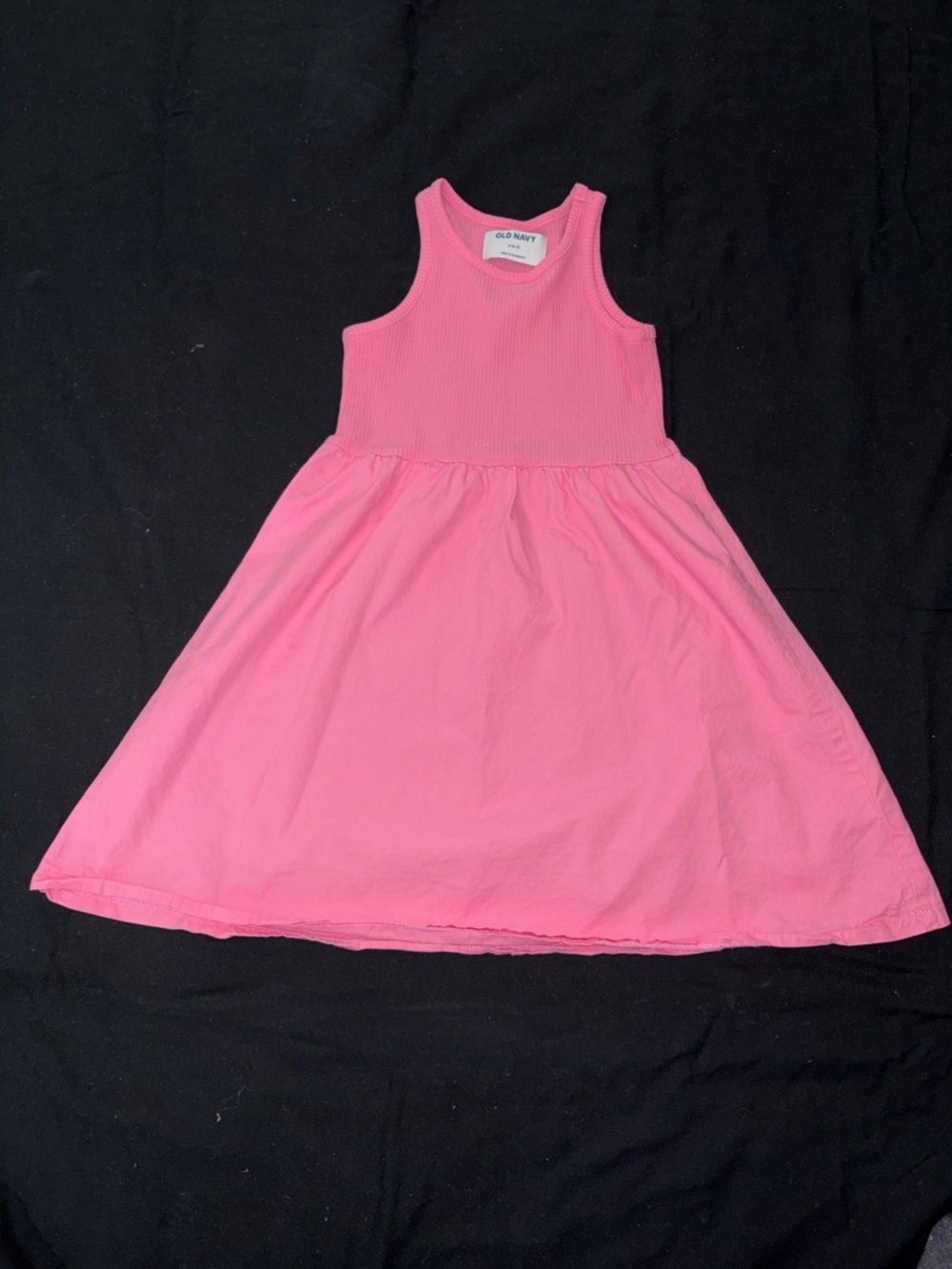 Old Navy Bright Pink Ribbed Tank Dress